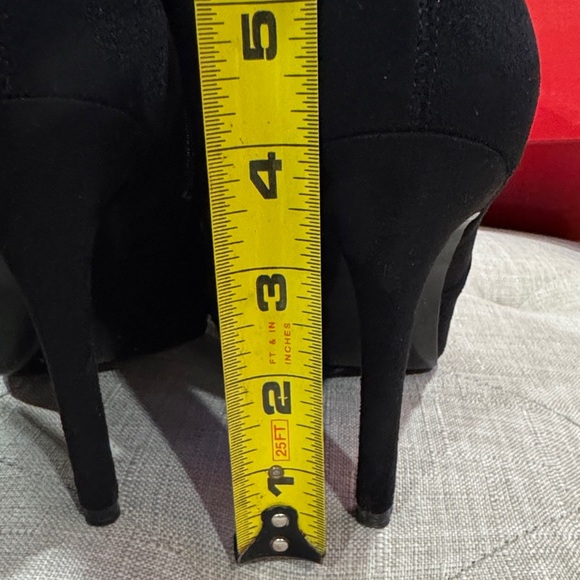 Guess Black Fabric Over the Knee Boots - Picture 4 of 6